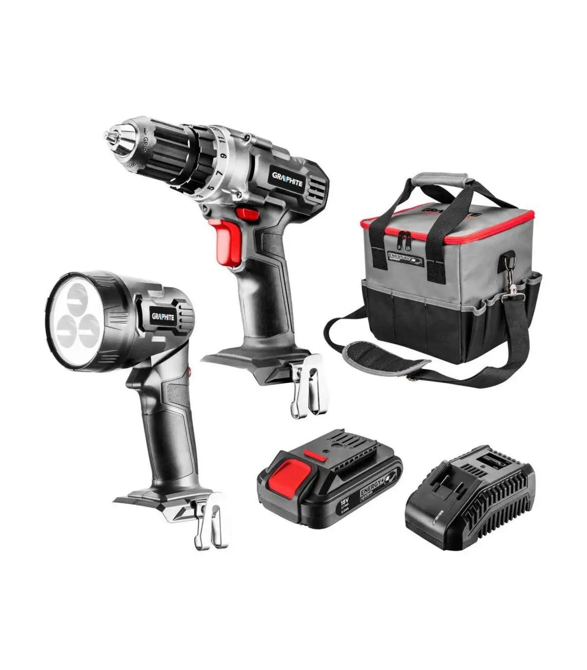 Graphite – Akumulatorski set Energy + 18 V 58G016 by Graphite Aku setovi alata
