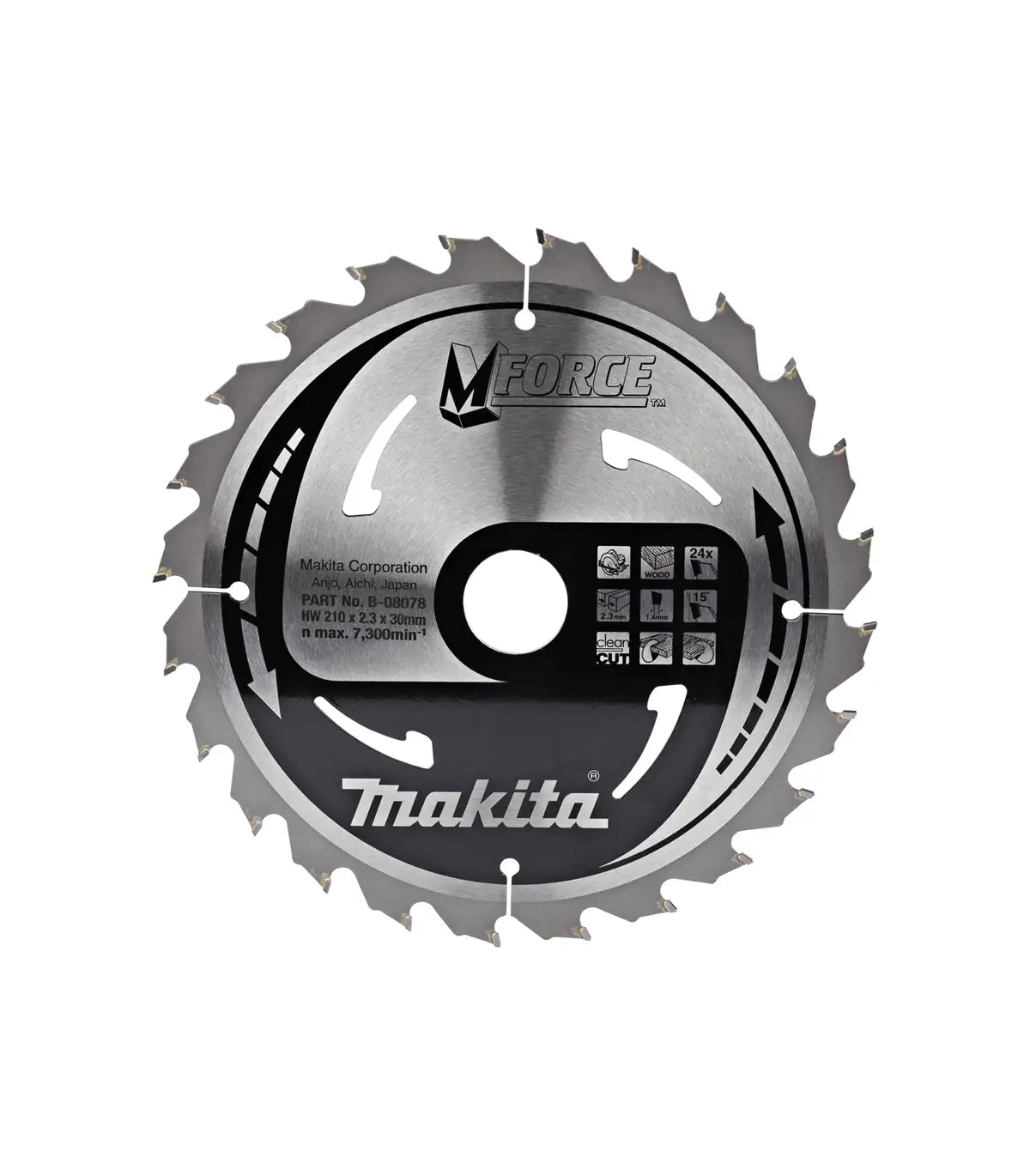 Makita – List / ploča za pilu M-Force 210×30 24Z (za drvo) B-32057 by Makita Pribor za pile i cirkulare