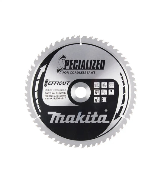Makita – TCT list potezne kombinovane pile 305 mm EFFICUT 305x30mm 60Z B-67309 by Makita Pribor za pile i cirkulare