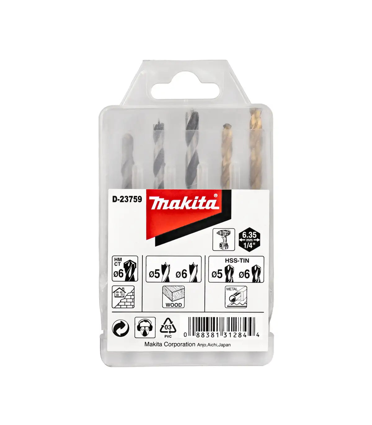 Makita – 5-dijelni set burgija D-23759 by Makita Pribor za bušilice i čekiće