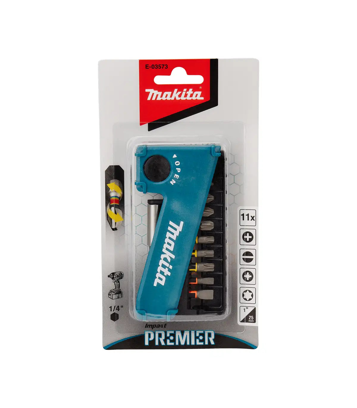 Makita – Impact Premier 11-dijelni set bitova 1/4″ E-03573 by Makita Pribor za bušilice i čekiće