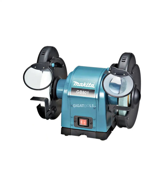 Makita GB801 dvostrana stolna brusilica sa brusnim pločama promjera 205 mm