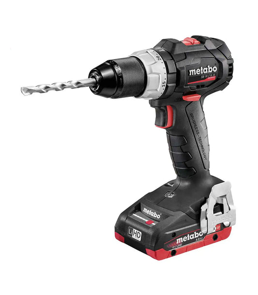 Metabo – Akumulatorska udarna bušilica – odvijač u setu sa dvije baterije 4.0 Ah, punjačem i koferom BRUSHLESS BS 18 LT BL Aku bušilice, odvijači i čekići