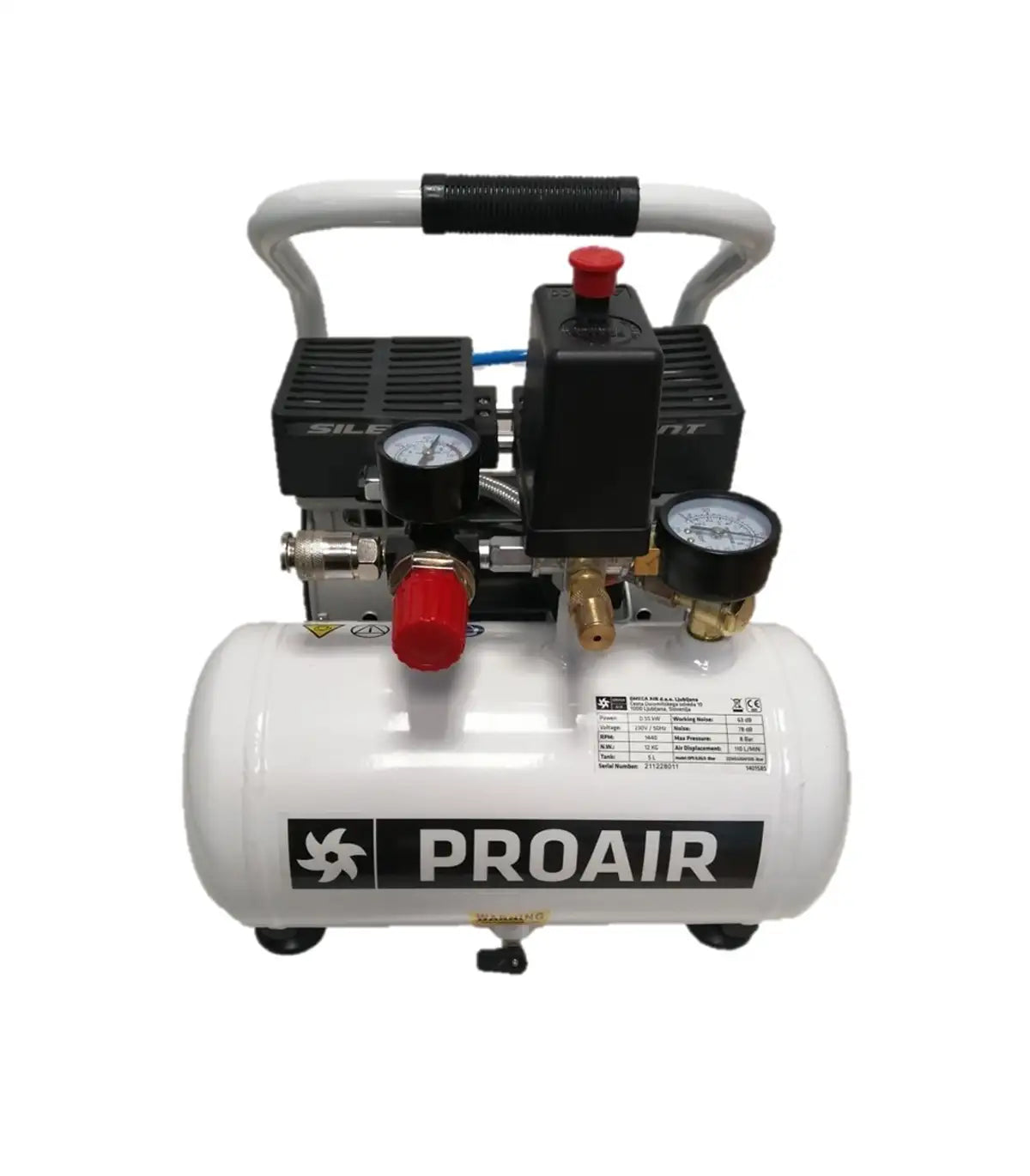 Proair – Tihi bezuljni klipni kompresor DPS 0,55/5 by ProAir Klipni kompresori