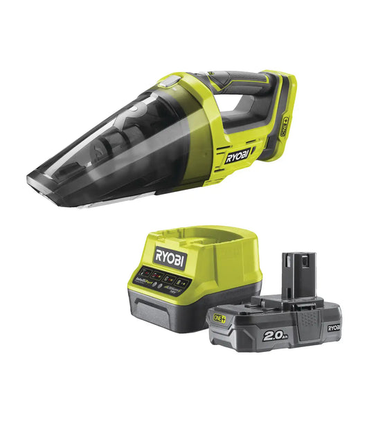 Ryobi – Akumulatorski usisivač 18V ONE+ u setu sa baterijom 2.0 Ah i punjačem R18HV-120GJ Aku usisivači