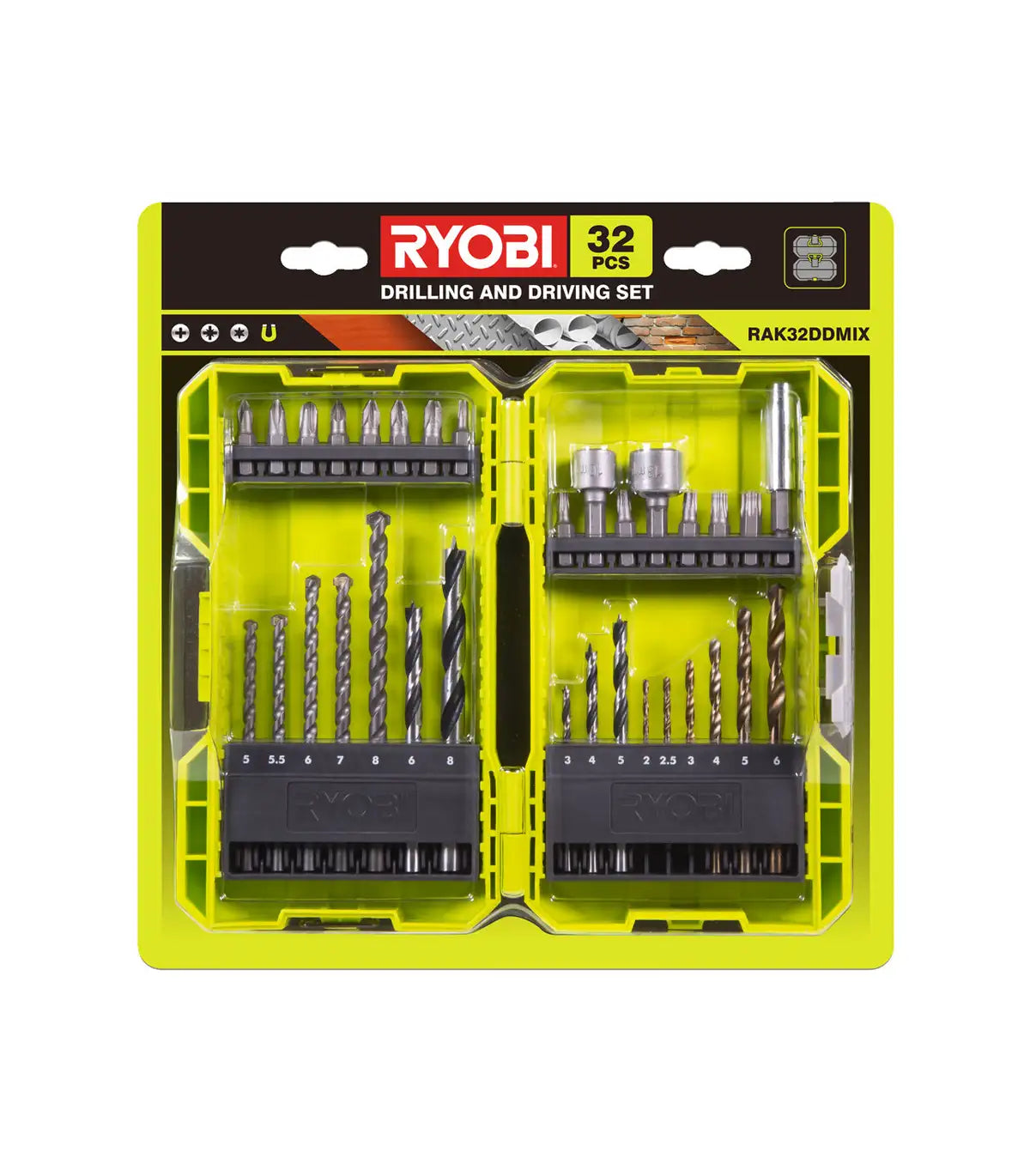 Ryobi – 30 – dijelni set burgija i bitova RAK32DDMIX by RYOBI Pribor za bušilice i čekiće