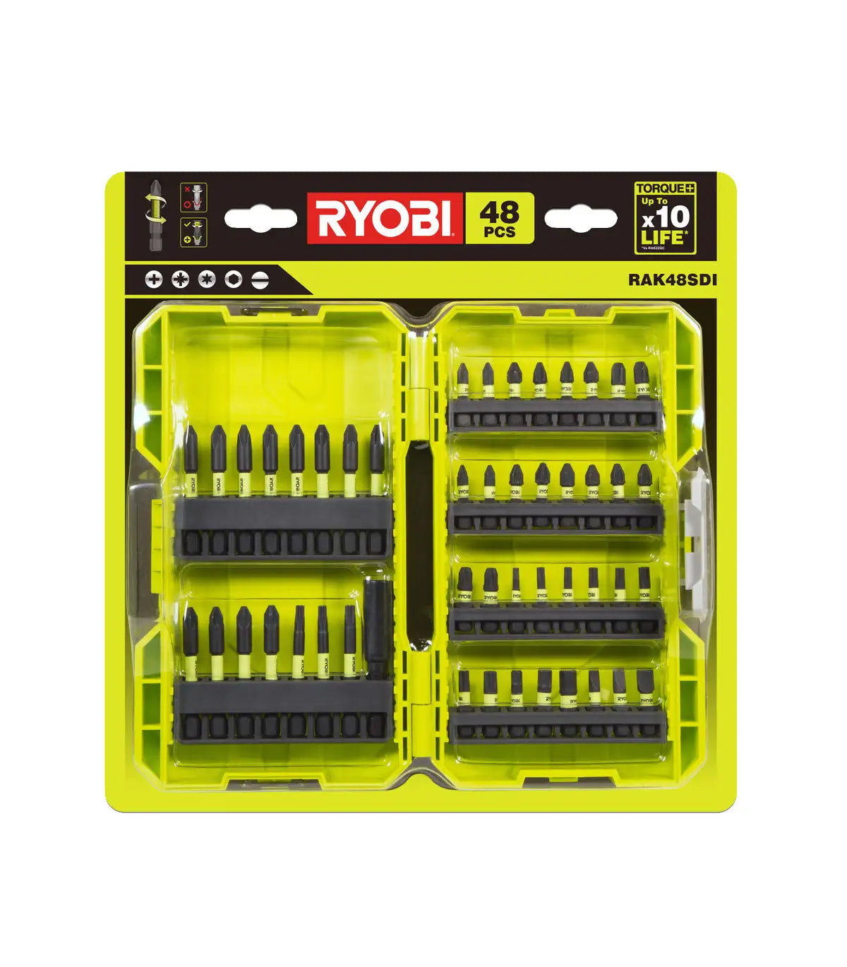 Ryobi – 48 – dijelni set IMPACT bitova i burgija RAK48SDI by RYOBI Setovi alata
