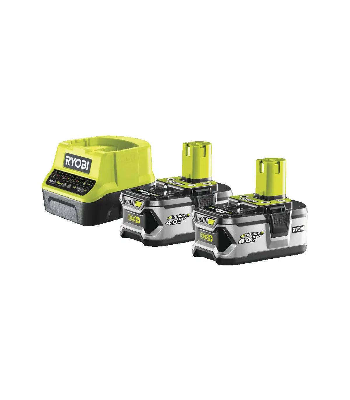 Ryobi – Set baterija 2x 4.0 Ah + brzi punjač 18V ONE+ RC18120-240 by RYOBI Baterije i punjači