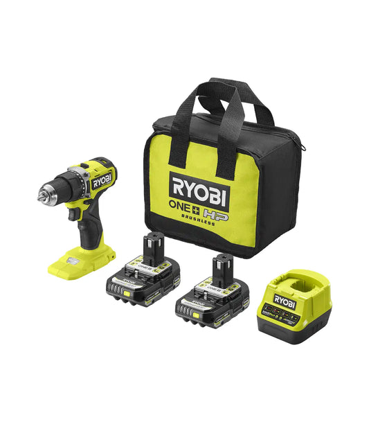 Ryobi – Akumulatorska bušilica – odvijač u setu sa dvije baterije, punjačem i torbom 18 V RDD18C-220S Aku bušilice, odvijači i čekići