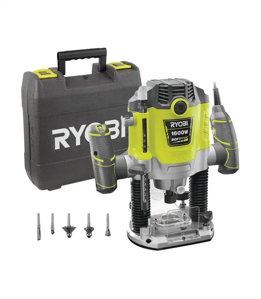 Ryobi – Električna glodalica u setu sa glodalima 1600 W RRT1600-K Električne glodalice i blanje