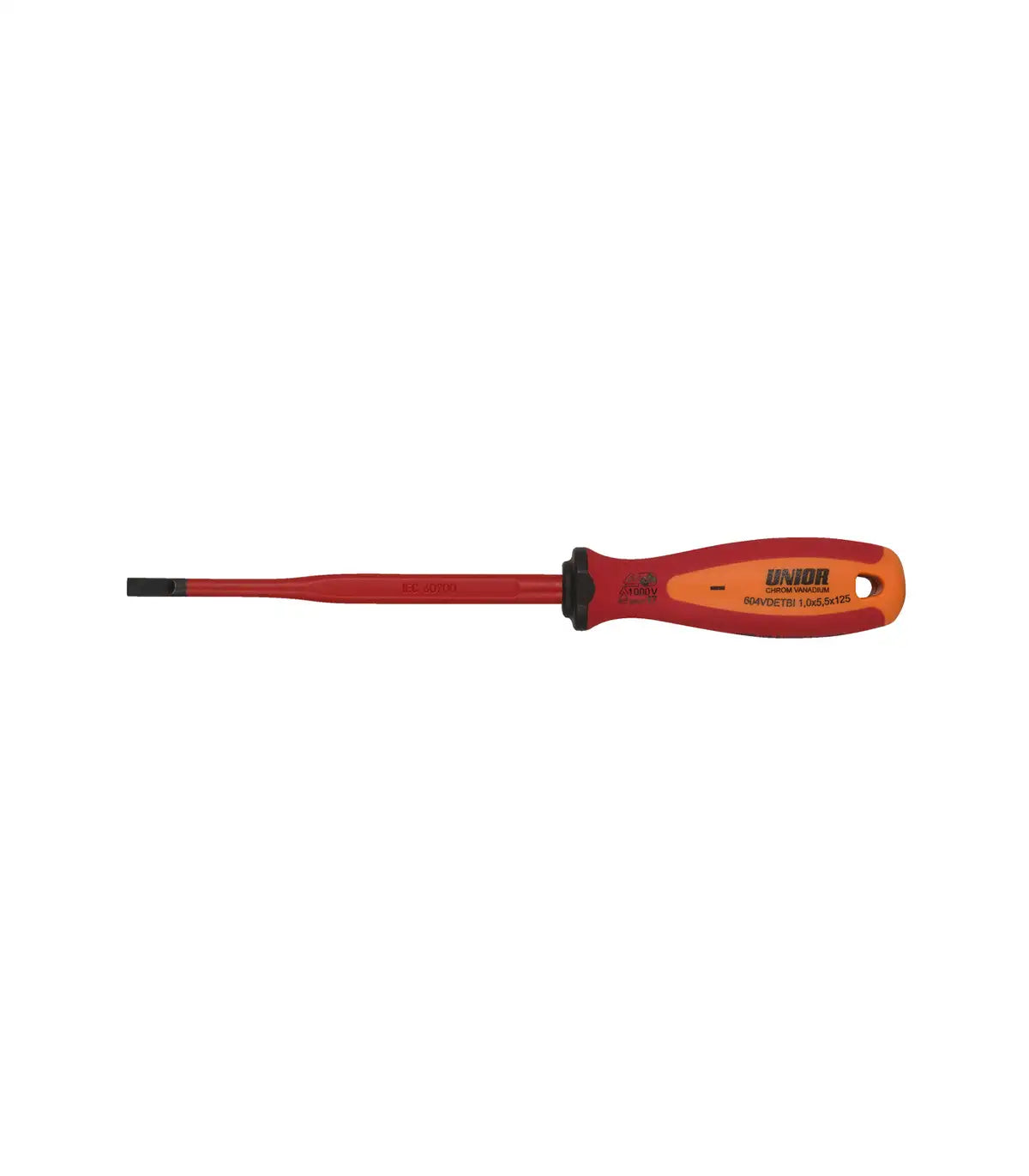 Unior – Izvijač plosnati SLIM, izolirani 604VDETBI 1,0 x 5,5 x 125 by Unior Alat za rad pod naponom