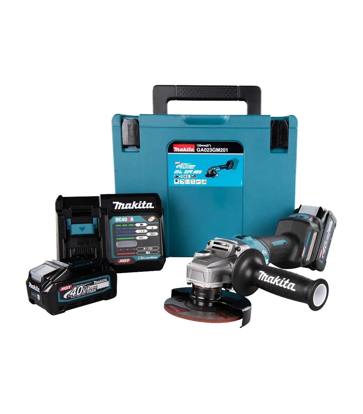 XGT MAKITA 40V – Akumulatorska kutna ugaona brusilica 125 mm GA023GM201 by Makita Aku brusilice i polirke