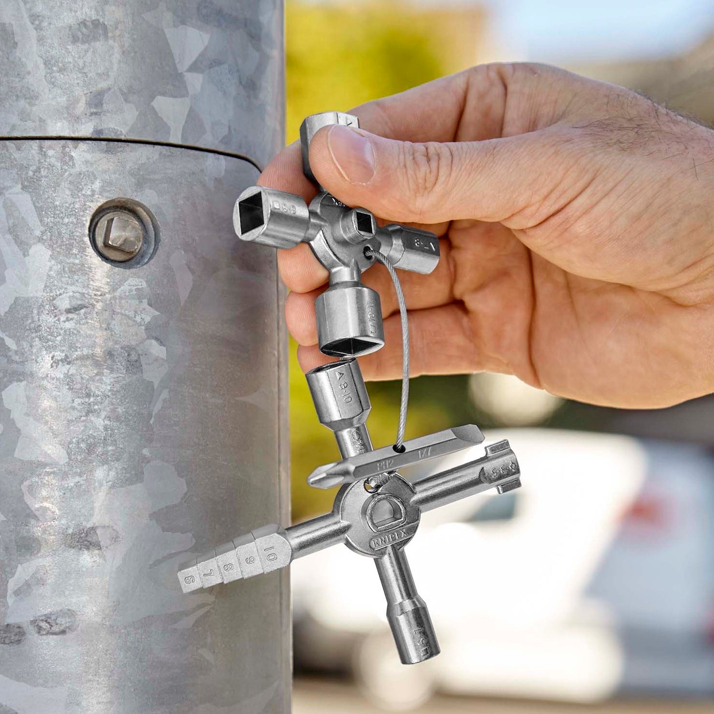 Knipex Ključ Kombinovani Za Ormare TwinKey – 00 11 01 by Knipex 00 11 01 Alati Za Električare - detalj 5
