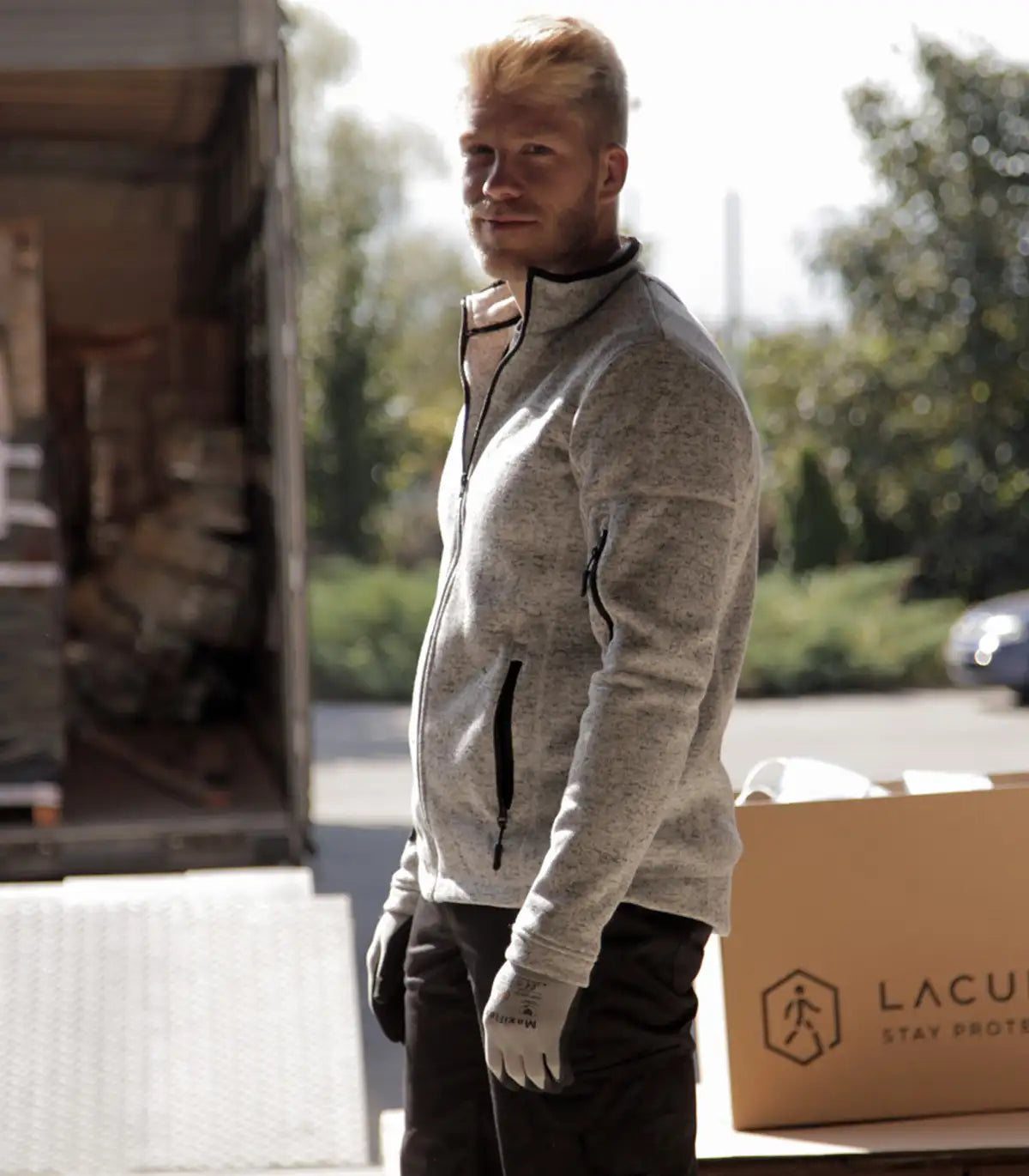 Lacuna – Flis vesta DYNAMIC muška, siva, Vel. L – XXL by Lacuna Jakne i prsluci - detalj 2