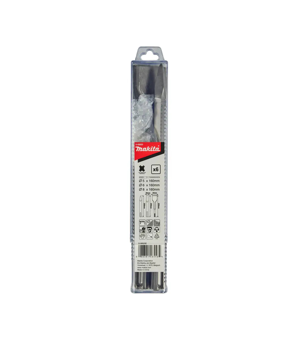Makita – 6-dijelni set SDS-plus dlijeta D-58920 by Makita Setovi alata - detalj 2