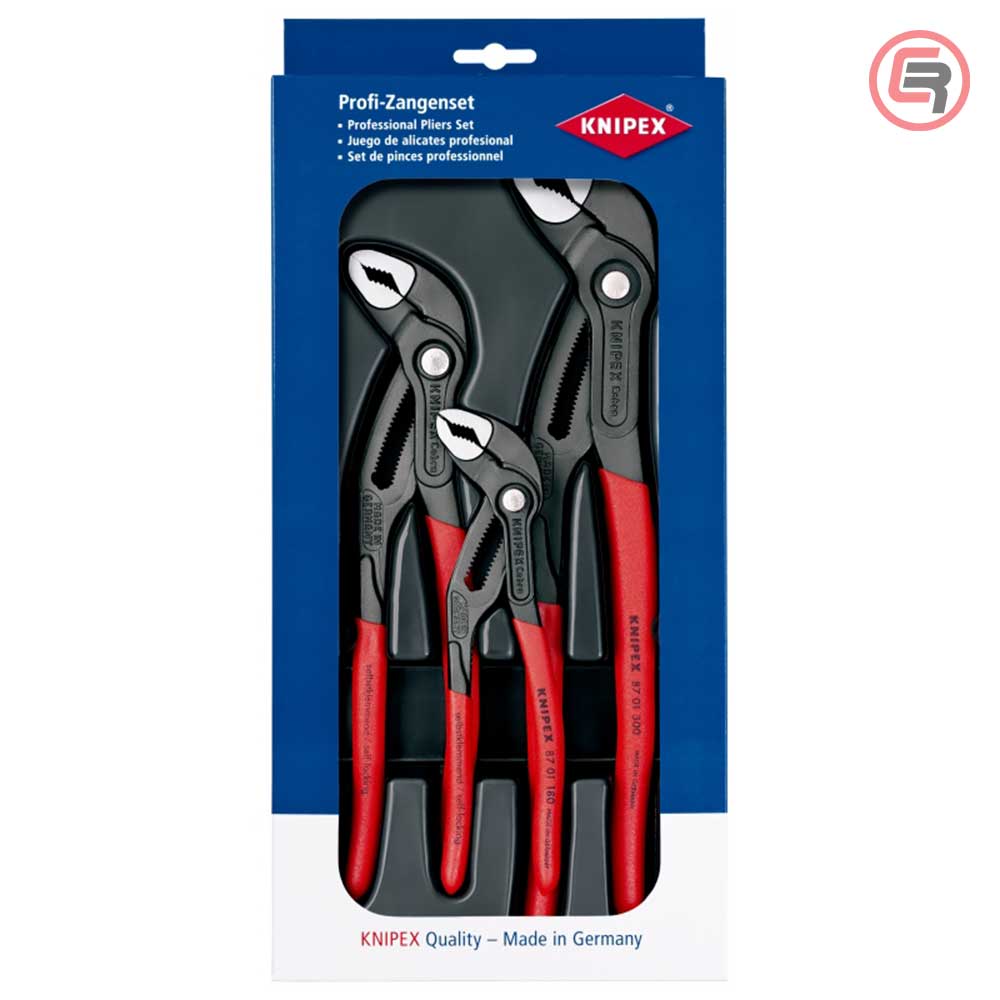 Knipex Set Kliješta Papige / Papagajke Cobra / 3 dijelni – 00 20 09 V02 by Knipex 00 20 09 V02 Garniture / Setovi Alata
