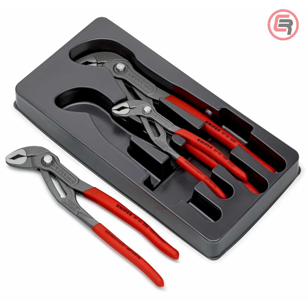 Knipex Set Kliješta Papige / Papagajke Cobra / 3 dijelni – 00 20 09 V02 by Knipex 00 20 09 V02 Garniture / Setovi Alata