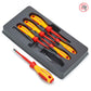 Knipex Garnitura Odvijača Slim VDE 3 križna PH + 3 križna PZ / 6 dijelni 1000V – 00 20 12 V03 by Knipex 00 20 12 V03