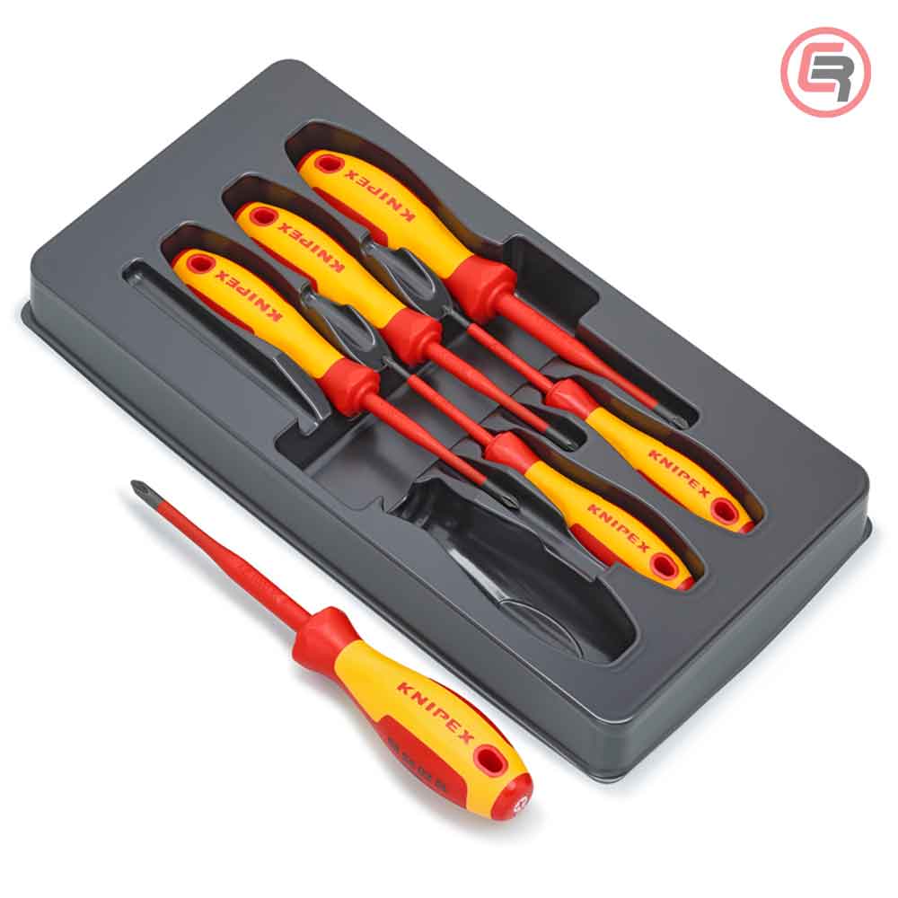 Knipex Garnitura Odvijača Slim VDE 3 križna PH + 3 križna PZ / 6 dijelni 1000V – 00 20 12 V03 by Knipex 00 20 12 V03