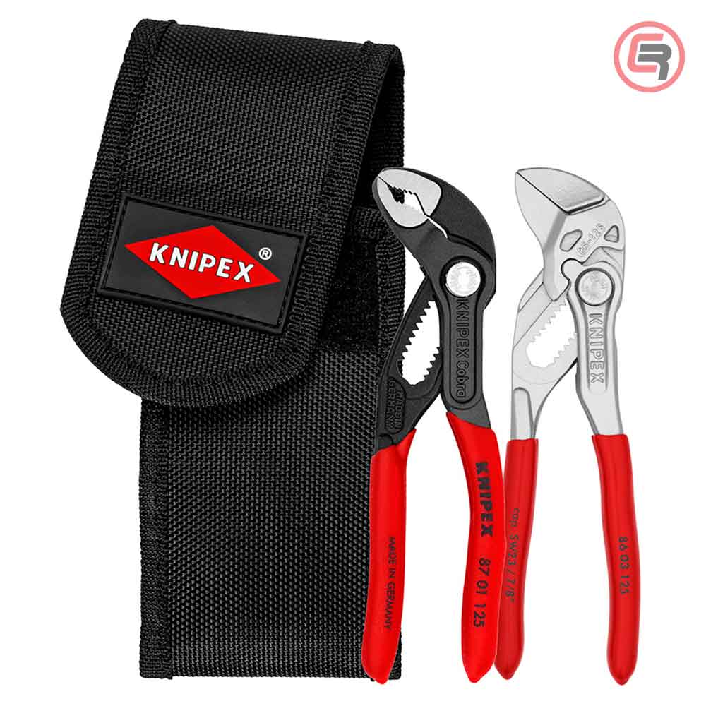 Knipex Set Kliješta Ključ 86 03 125 + Papagajke Cobra 87 01 125 U Torbici – 00 20 72 V04 by Knipex 00 20 72 V04 Kliješta