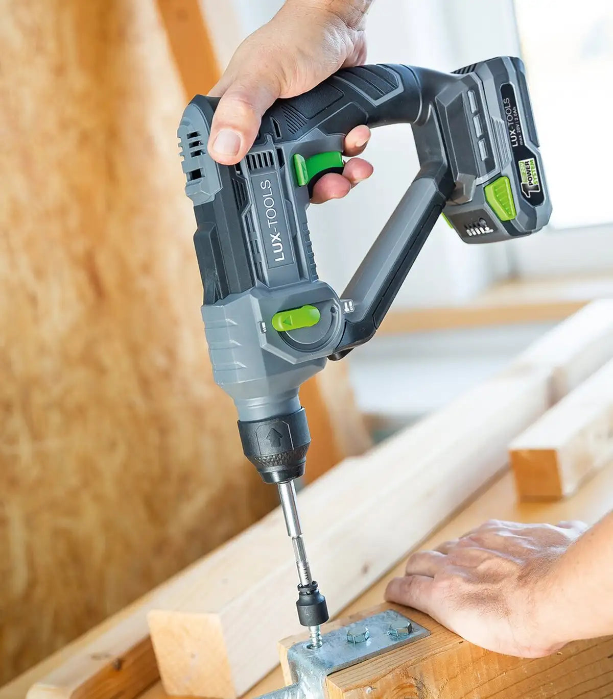 Lux Tools – LUX akumulatorska udarna bušilica 1 PowerSystem 20 V by Lux tools Aku bušilice, odvijači i čekići