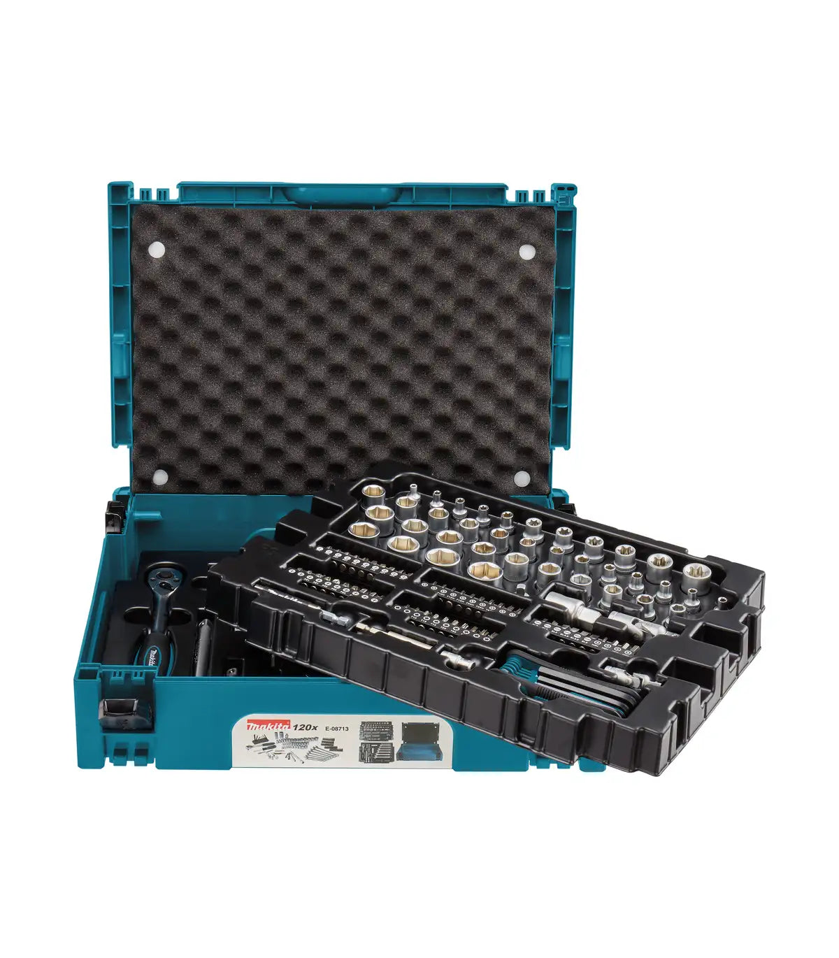 Makita – 120-dijelni set nasadnih ključeva i bitova u Makpac koferu E-08713 by Makita Pribor za zavrtanje