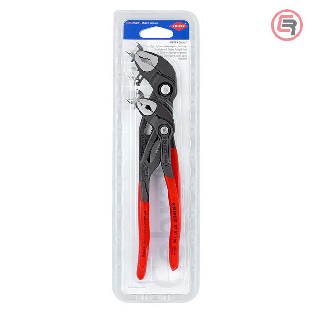 Knipex Set Kliješta Papige / Papagajke Cobra 180 i 250 mm / 2 dijelni – 00 31 20 V01 by Knipex 00 31 20 V01 Garniture /