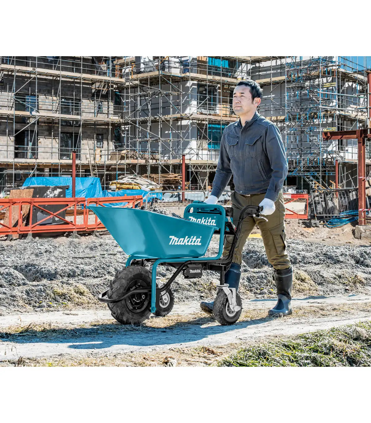 Makita – Akumulatorska ručna kolica DCU180Z by Makita Kolica za teret