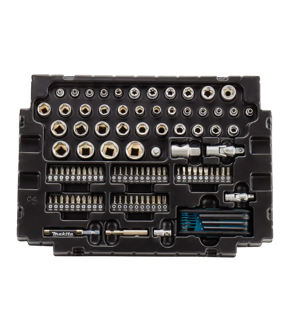 Makita – 120-dijelni set nasadnih ključeva i bitova u Makpac koferu E-08713 by Makita Pribor za zavrtanje