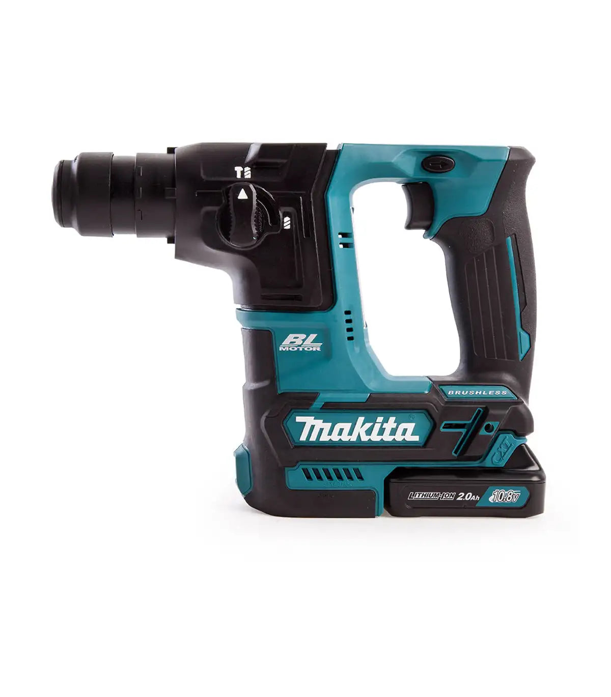 Makita – Akumulatorska bušilica čekić + SET PRIBORA SDS Plus HR166DWAE1 by Makita Aku bušilice, odvijači i čekići