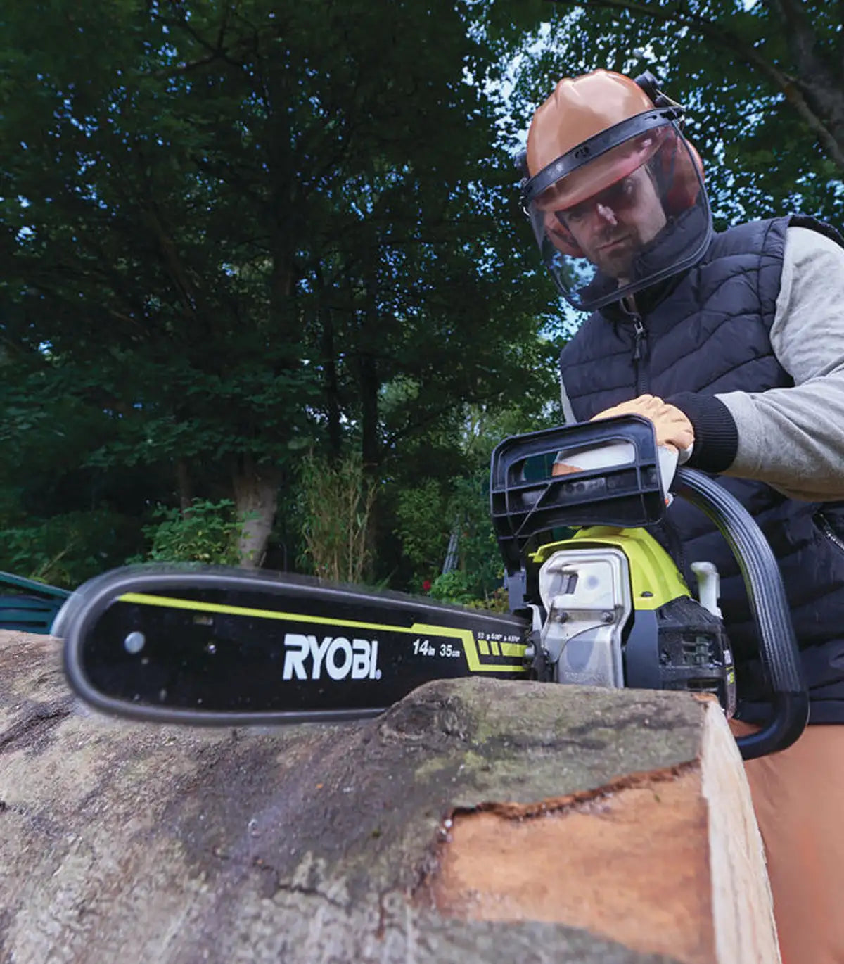 Ryobi – Benzinska motorna pila 37,2 ccm 35 cm RCS3835T Lančane pile za drvo (motorke)