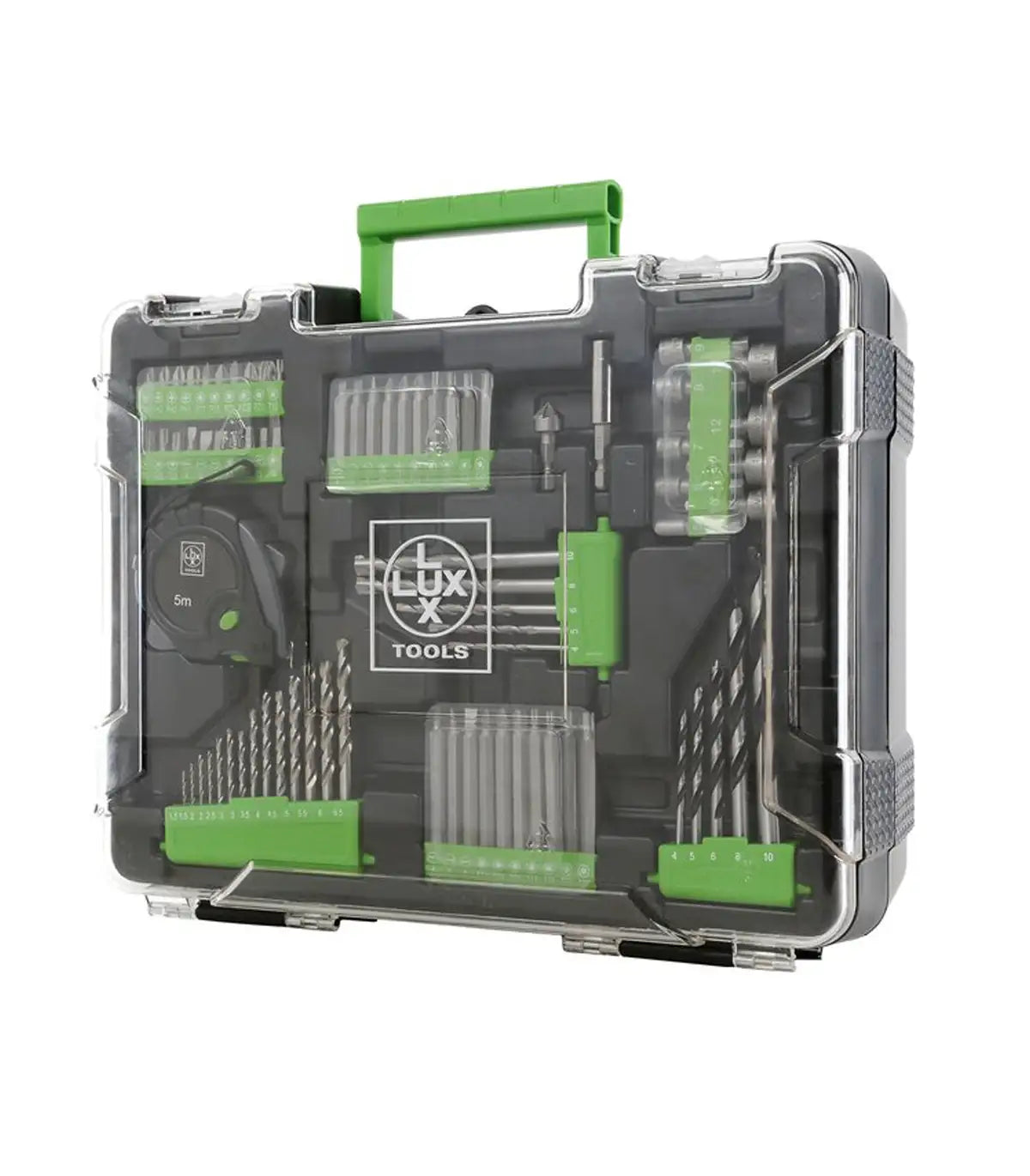 Lux Tools – Akumulatorska bušilica / odvijač 1 PowerSystem 20 V sa baterijom i setom alata Aku bušilice, odvijači i čekići