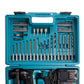 Makita – Akumulatorska bušilica čekić + SET PRIBORA SDS Plus HR166DWAE1 by Makita Aku bušilice, odvijači i čekići