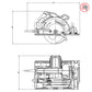 Metabo Pila Kružna KS 55 FS Ručna 1.200 W / 160 mm – 600955000 by Metabo 600955000 Pile Kružne - detalj 6