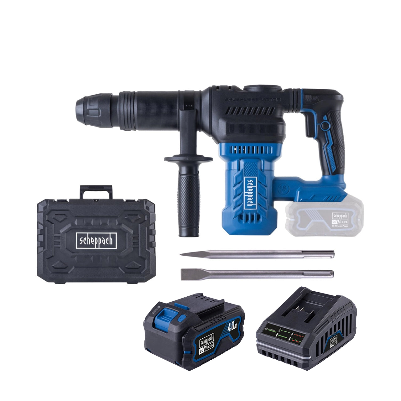 Scheppach aku udarni čekić za štemanje SDS-MAX Brushless IXES BC-AB1500-XSS4 - Scheppach - BC-AB1500-XSS4 - Akumulatorski