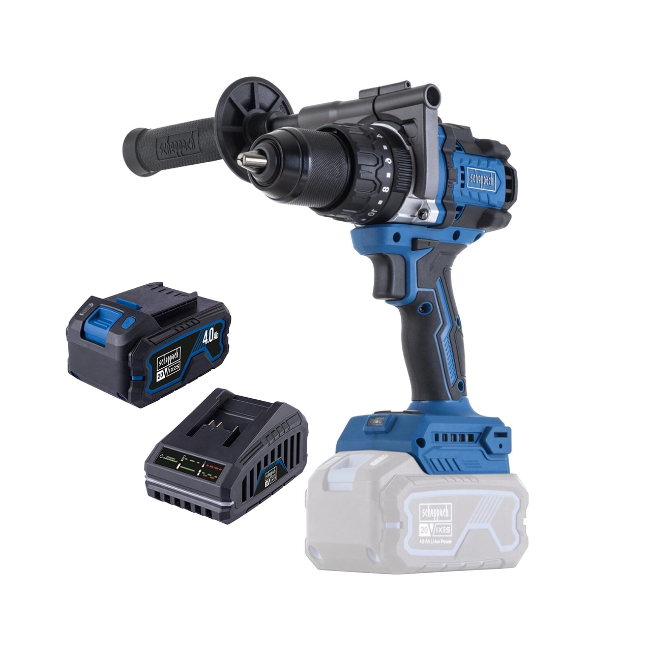 Scheppach SET aku udarna bušilica odvijač Brushless IXES BC-CD150-XSS4 - Scheppach - BC-CD150-XSS4 - Akumulatorski alati >