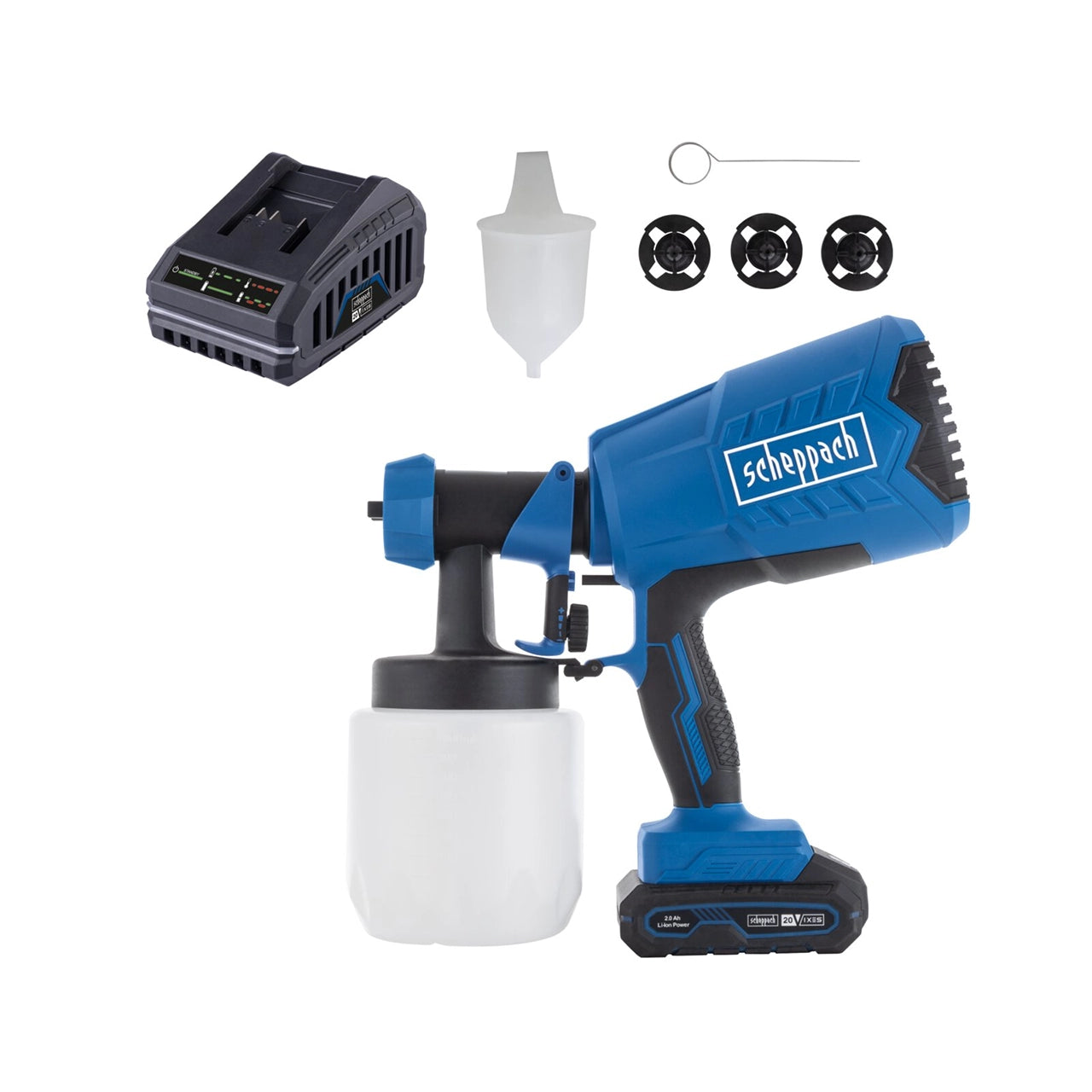 Scheppach aku pištolj šprica za farbanje IXES C-APS700-X Set S 1x2Ah - Scheppach - C-APS700-X Set S 1x2Ah - Elektro alati >
