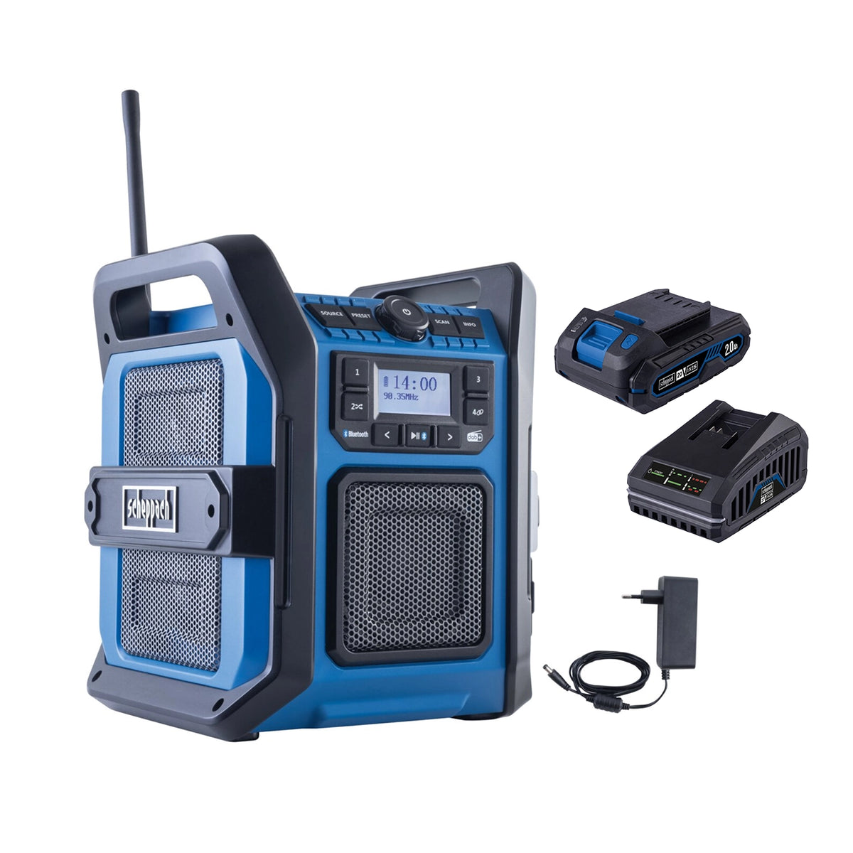 Scheppach aku radio IXES C-DAB30-X – SET S 1x2Ah - Scheppach - C-DAB30-X - SET S 1x2Ah - Akumulatorski alati > Aku radio /