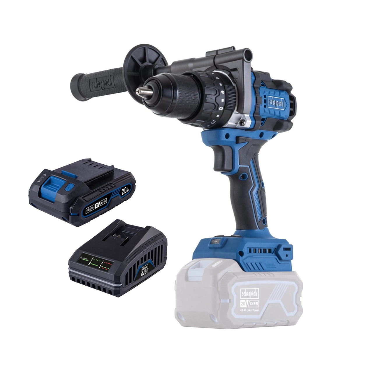 Scheppach SET aku udarna bušilica odvijač Brushless IXES BC-CD150-XSS2 - Scheppach - BC-CD150-XSS2 - Akumulatorski alati >