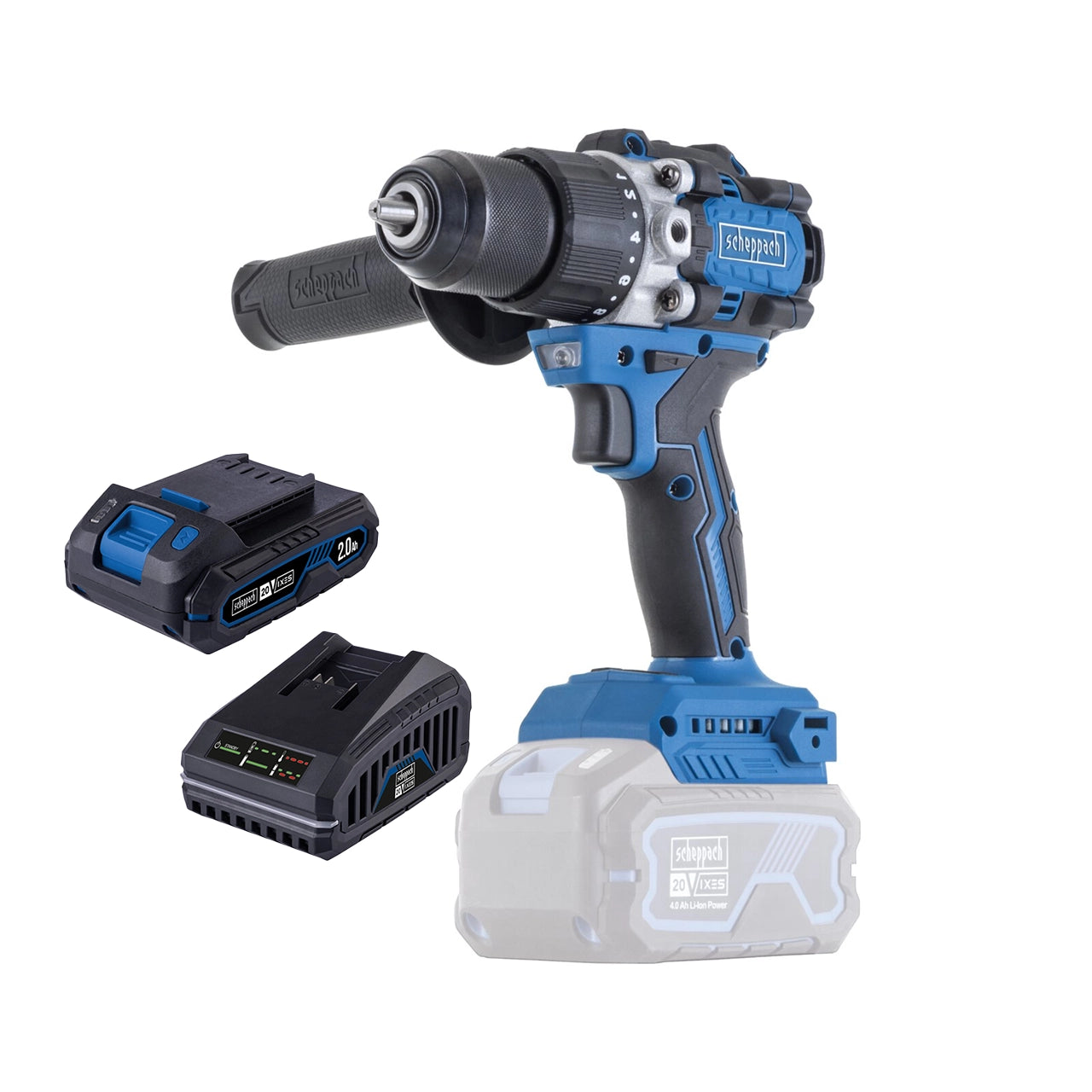 Scheppach SET aku udarna bušilica odvijač Brushless IXES BC-CD70SC-XSS2 - Scheppach - BC-CD70SC-XSS2 - Akumulatorski alati
