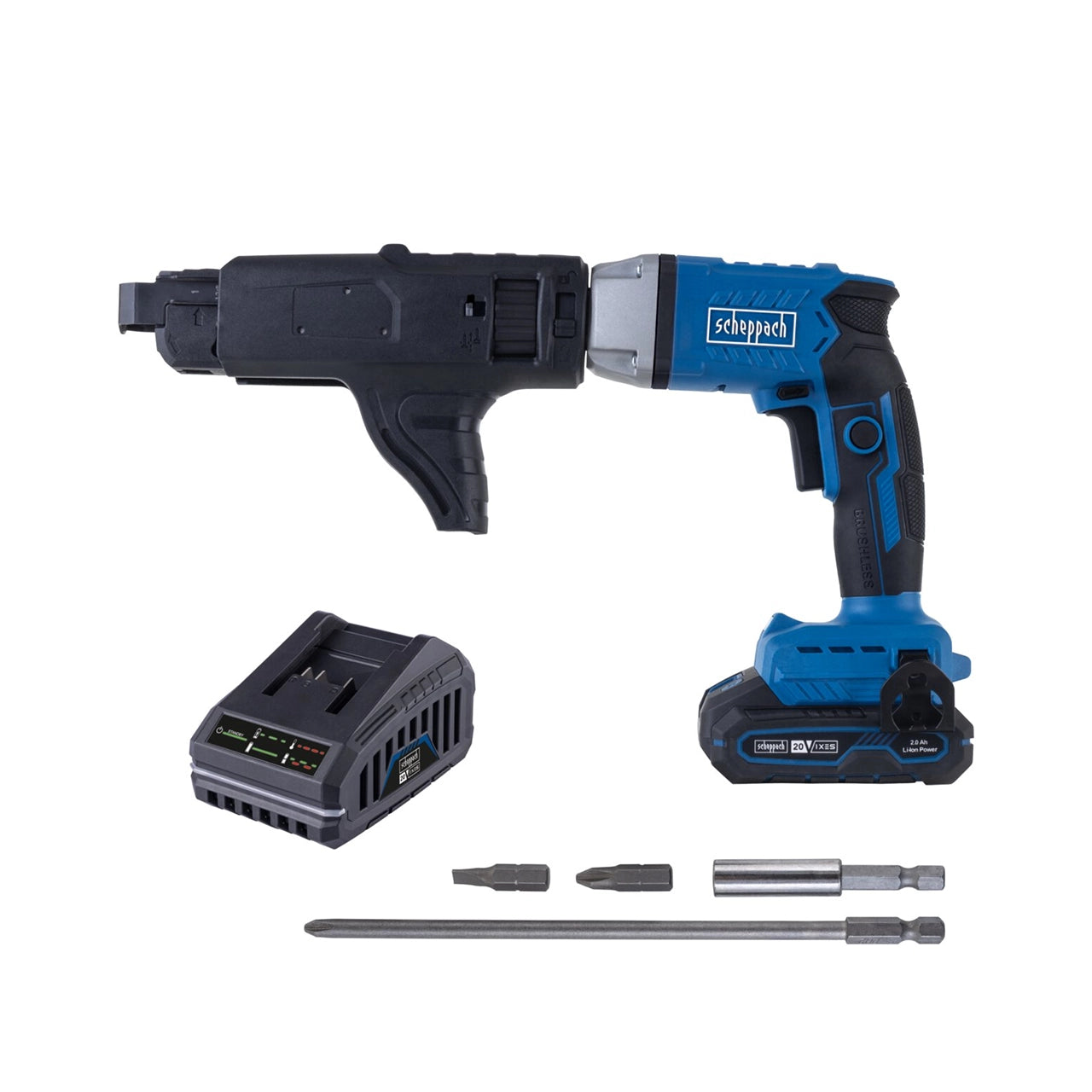 Scheppach aku zavrtač šauber Brushless IXES BC-DWD400MS-X Set S 1x2Ah - Scheppach - BC-DWD400MS-X Set S 1x2Ah