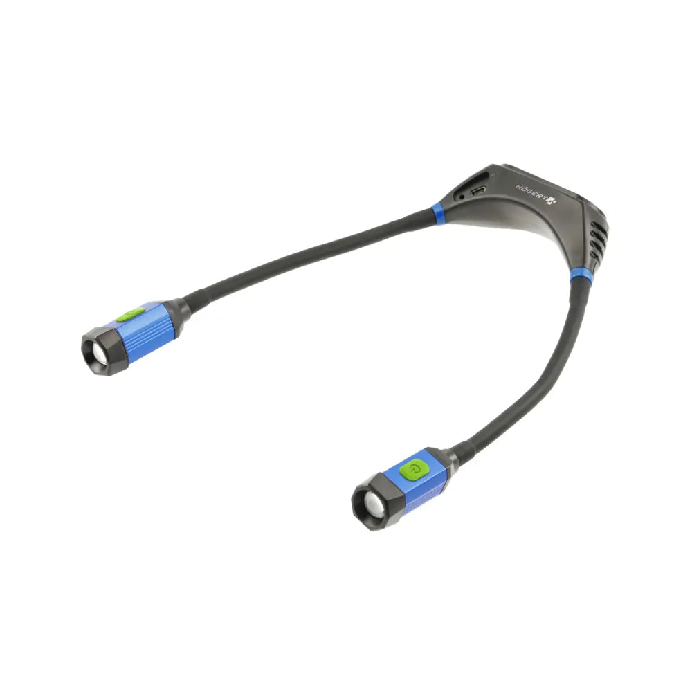 HOEGERT LED lampa fleksibilna magnetna za vrat 3.7V 2000mAh 6500K 300lm – HT1E429 - Hoegert - HT1E429 - Elektro alati >