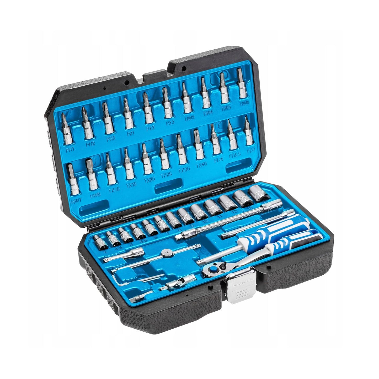 HOEGERT 46-dijelni set nasadnih ključeva 1/4″ HT1R416 - Hoegert - HT1R416 - Ručni alat > Gedore - nasadni ključevi