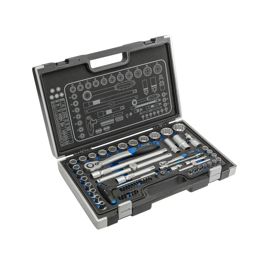 HOEGERT 60-dijelni set nasadnih ključeva 1/2 i 1/4 SPLINE HT1R470 - Hoegert - HT1R470 - Ručni alat > Gedore - nasadni