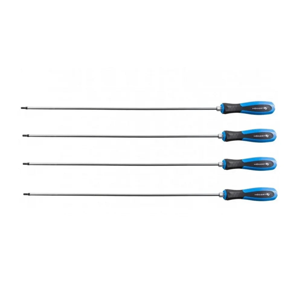 HOEGERT 4-dijelni set dugih torx odvijača udarnih T15-T30 HT1S079 - Hoegert - HT1S079 - Ručni alat > Torx