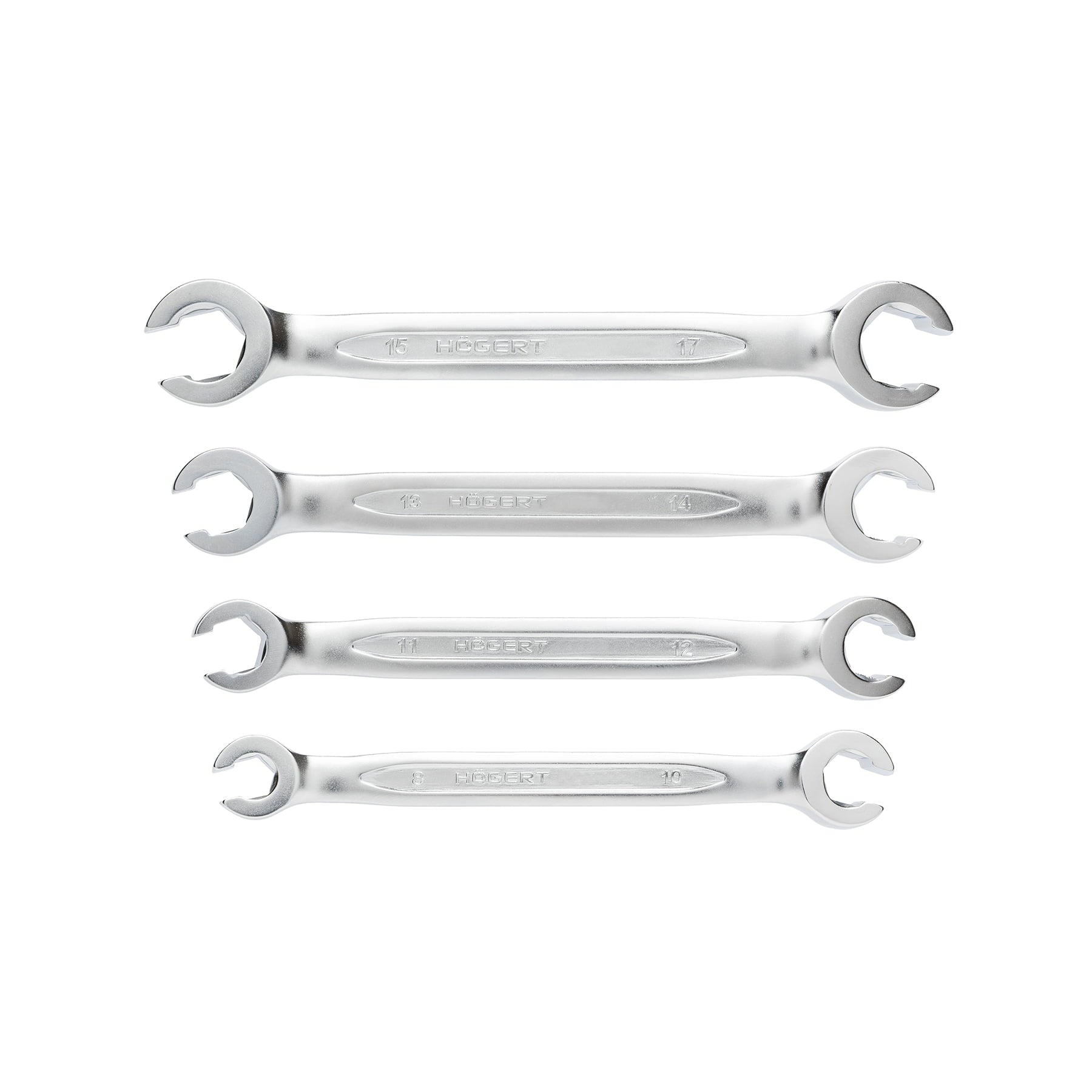HOEGERT 4-dijelni set okastih ključeva 8-17mm HT1W730 - Hoegert - HT1W730 - Ručni alat > Ključevi