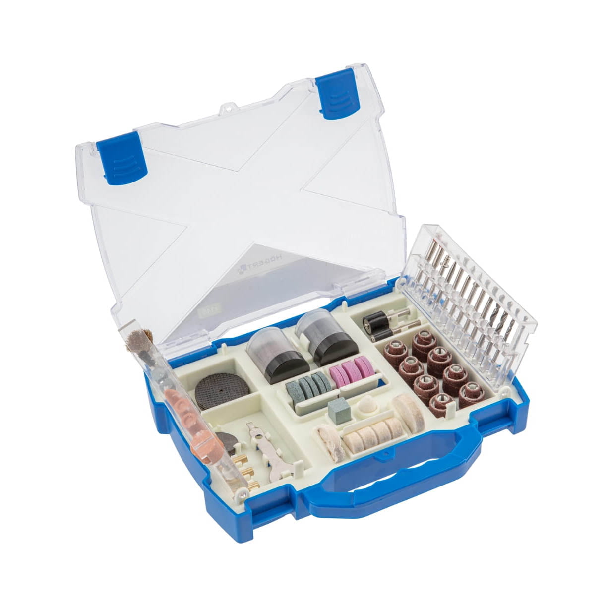HOEGERT 145-dijelni set brusnog pribora za mini brusilicu HT2E115 - Hoegert - HT2E115 - Pribor za elektro alate > Pribor za