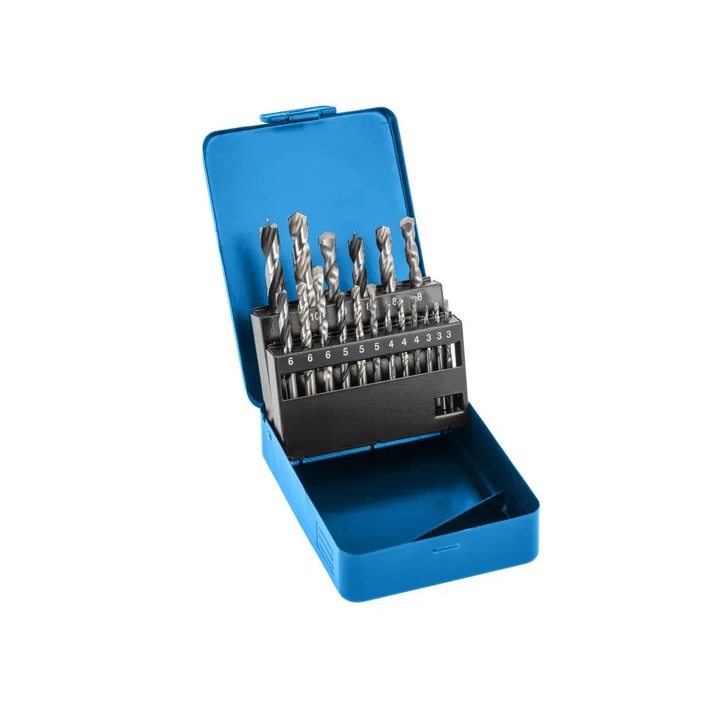 Hoegert 18-dijelni set burgija za beton metal i drvo 3-10 mm HT6D379 - Hoegert - HT6D379 - Pribor za elektro alate > Pribor
