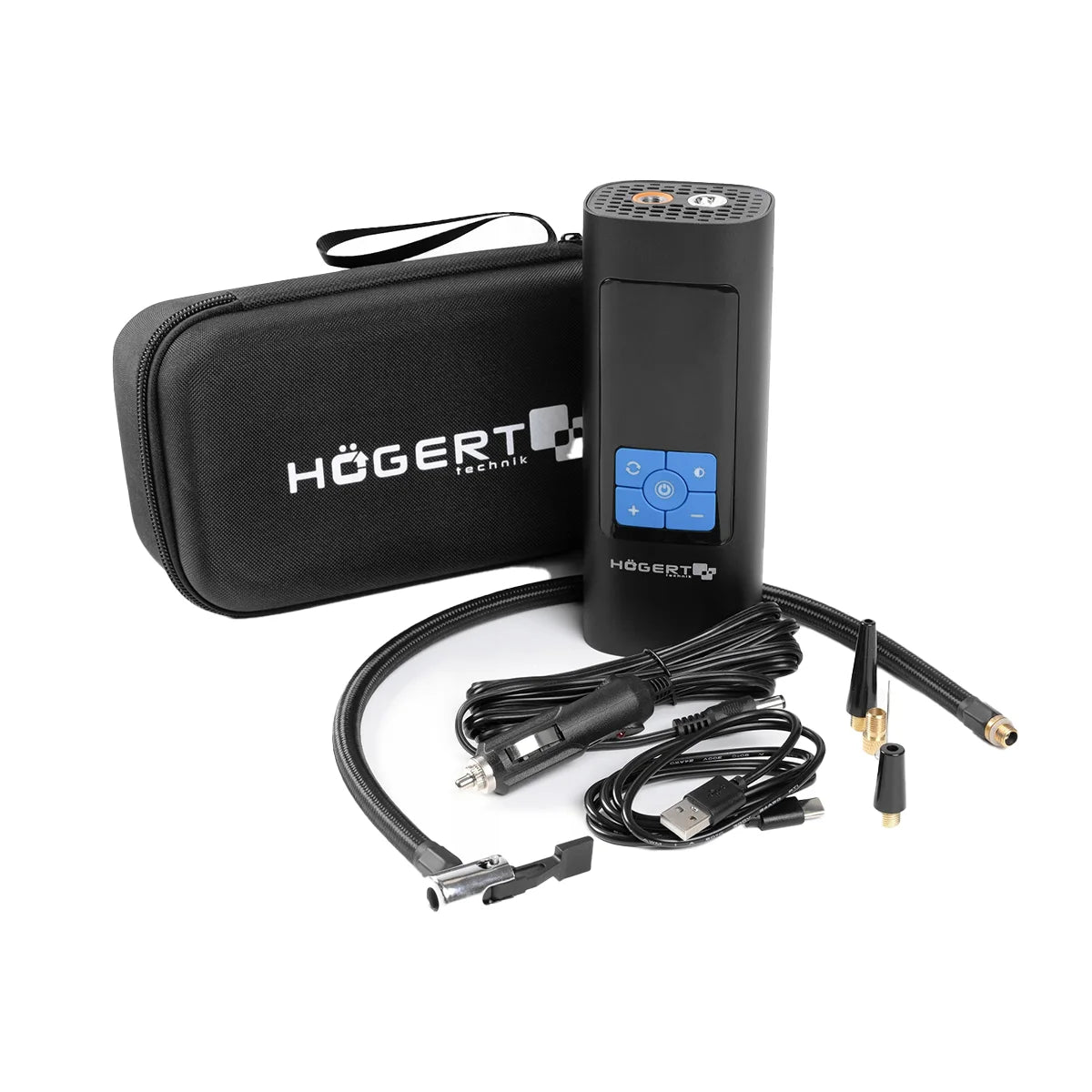 HOEGERT 3-u-1 aku kompresor powerbank svjetiljka HT8G626 - Hoegert - HT8G626 - Kompresori i zračni alat > Kompresori za