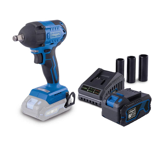 Scheppach SET aku udarni odvijač 370Nm 1/2” Brushless IXES BC-IW350-XSS4 - Scheppach - SET SS4 - Akumulatorski alati > Aku